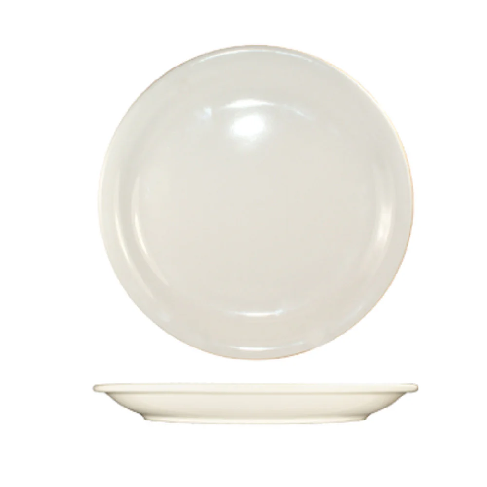 International Tableware VA-22 8-1/8 Inch Diameter Round Plate Ceramic Lead Free