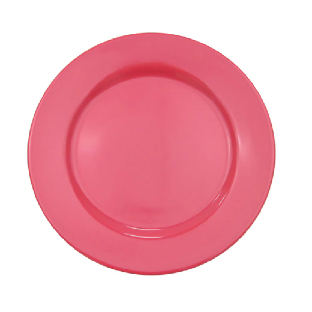 CAC China LV-16-R 10-1/2 Inch Round Plate Ceramic Red - Dishwasher and Oven Safe CAC China LV-16-R 10-1/2 Inch Round Plate Ceramic Red - Dishwasher and Oven Safe