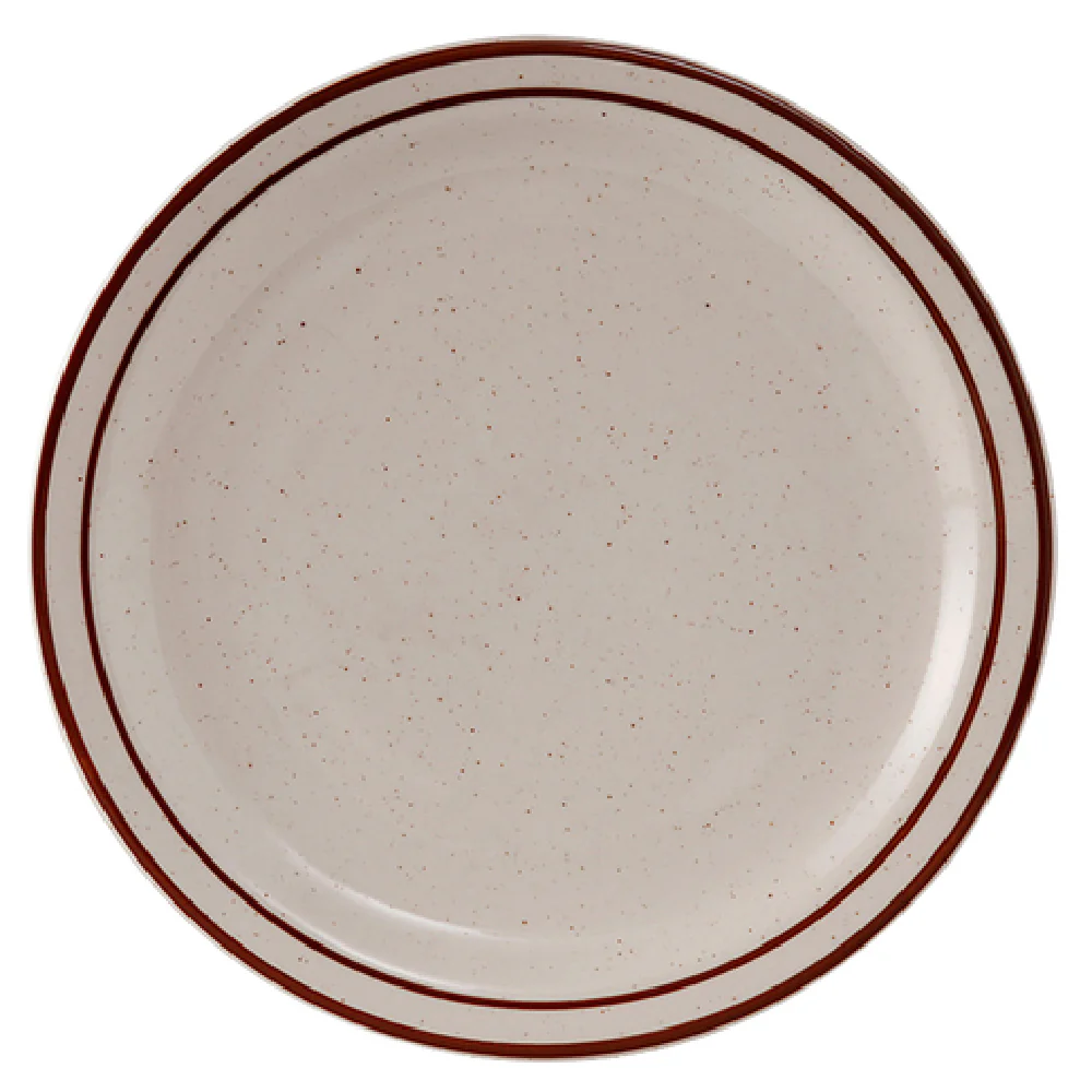 Tuxton TBS-016 10-1/2 Inch Round Plate Ceramic Lead-Free Dinnerware