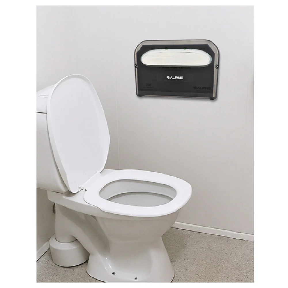Alpine Industries ALP453 16 Inch Toilet Seat Cover Dispenser Black with Polymer Alpine Industries ALP453 16 Inch Toilet Seat Cover Dispenser Black with Polymer