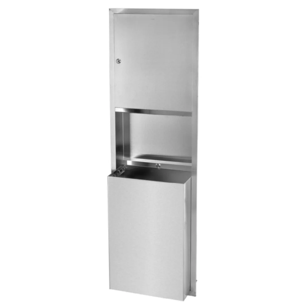 Alpine Industries ALP492 17 Inch Paper Towel Dispenser and Waste Receptacle Recessed Alpine Industries ALP492 17 Inch Paper Towel Dispenser and Waste Receptacle Recessed