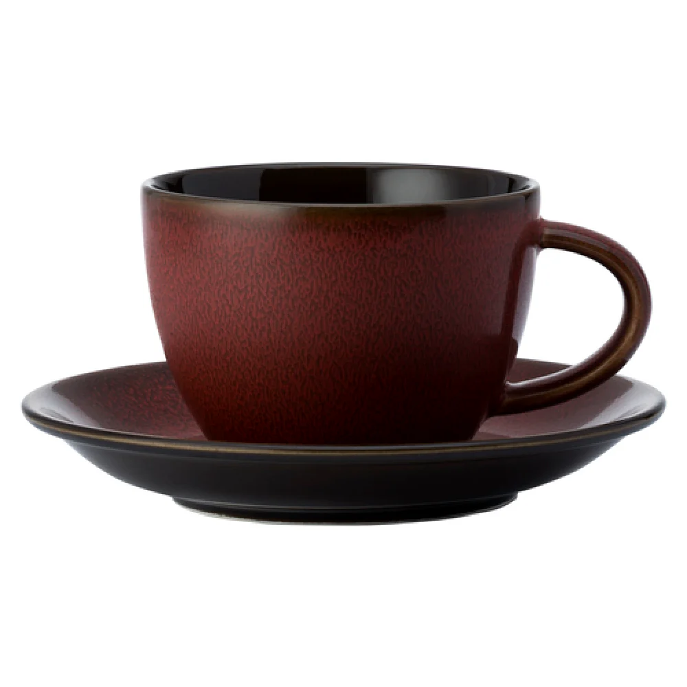 1880 Hospitality L6753074780 8 Oz Cup Two-tone Porcelain Crimson Rustic 1880 Hospitality L6753074780 8 Oz Cup Two-tone Porcelain Crimson Rustic