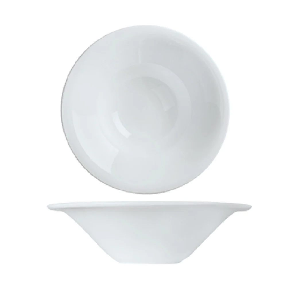 Libbey 911194700 9 Oz Round Soup Bowl Porcelain with Broad Rim and Polished Foot