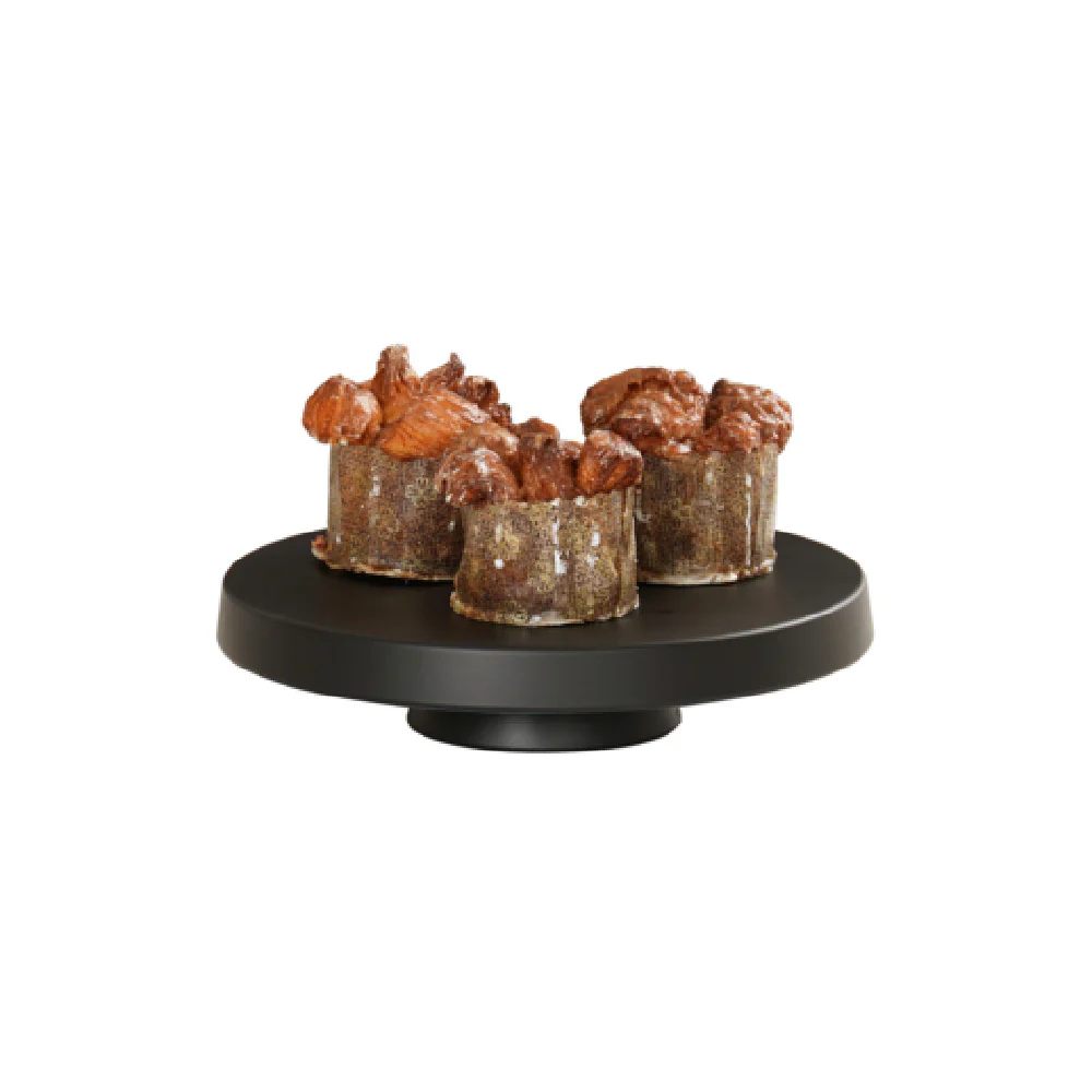 Cal-Mil 23755-102-13 10 Inch Dishwasher-Safe Melamine Black Pedestal Display