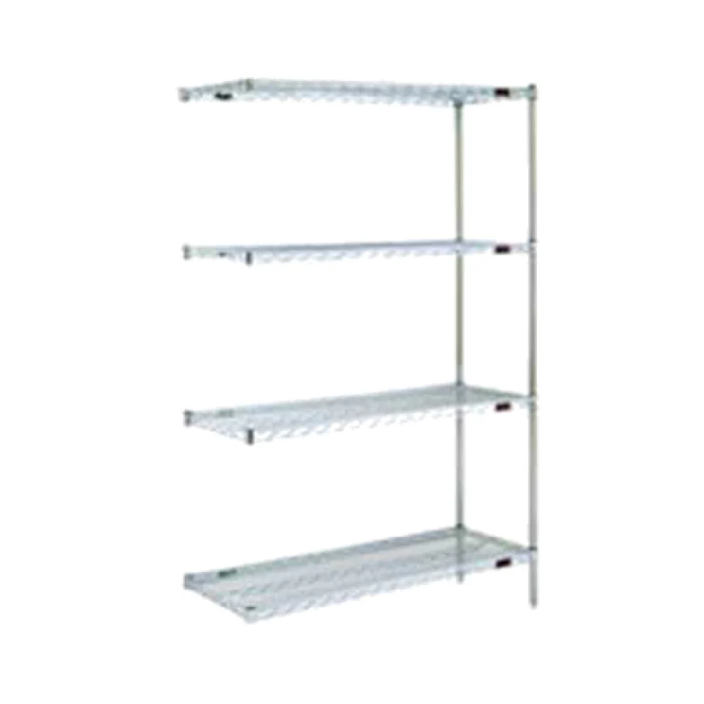 Eagle A4-63-2172S 72 Inch 4-tier Add-On Shelving Unit Stainless Steel with QuadTruss Design Eagle A4-63-2172S 72 Inch 4-tier Add-On Shelving Unit Stainless Steel with QuadTruss Design