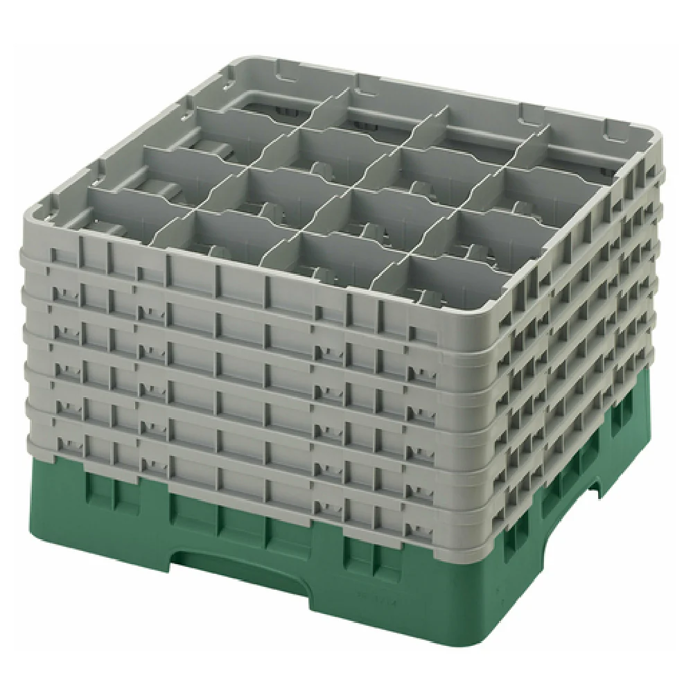 Cambro 16S1214119 19-3/4 Inch Full Size Glass Rack with 6 Soft Gray Extenders Cambro 16S1214119 19-3/4 Inch Full Size Glass Rack with 6 Soft Gray Extenders