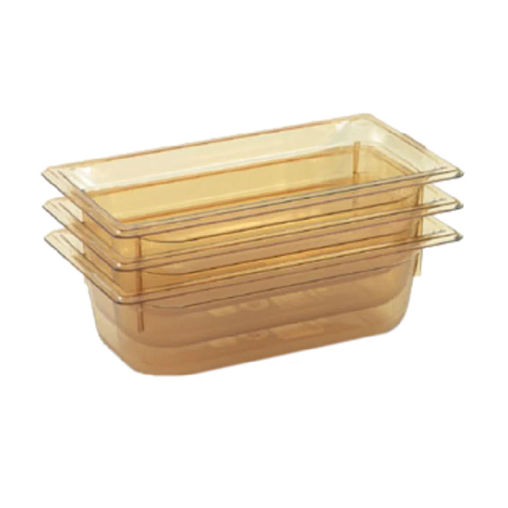 Vollrath 9038410 1/3 GN Food Pan High-temp Amber Resin with Ramped Sides Vollrath 9038410 1/3 GN Food Pan High-temp Amber Resin with Ramped Sides