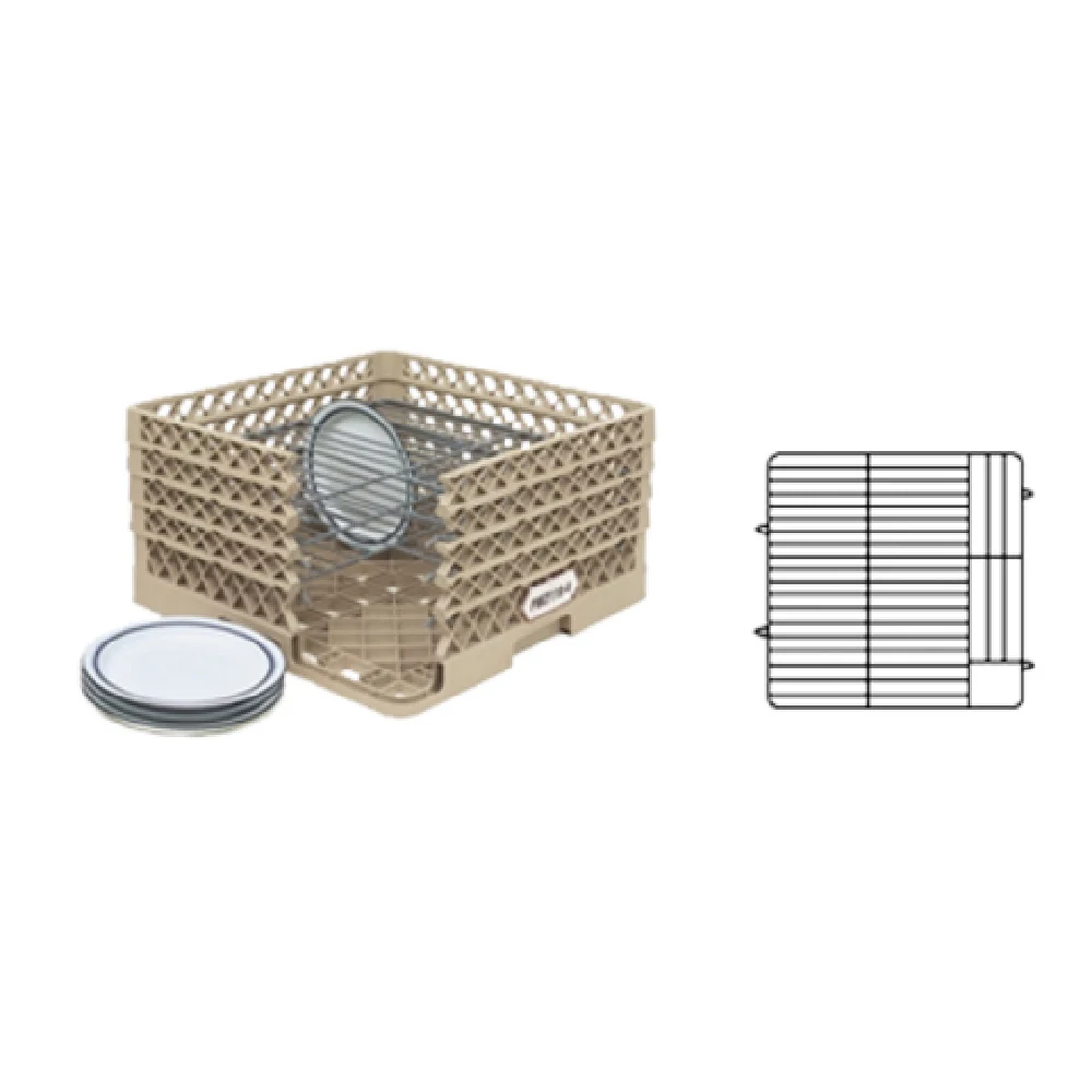 Vollrath PM4407-3-19 7 Inch Plate Crate Dishwasher Rack with Extenders and Dividers Vollrath PM4407-3-19 7 Inch Plate Crate Dishwasher Rack with Extenders and Dividers