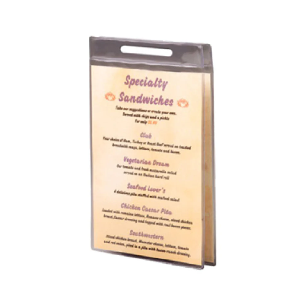 Risch ROLLPKTS 4-1/2 Inch Clear Vinyl Menu Accessories - 4 Packs of 50 Risch ROLLPKTS 4-1/2 Inch Clear Vinyl Menu Accessories - 4 Packs of 50