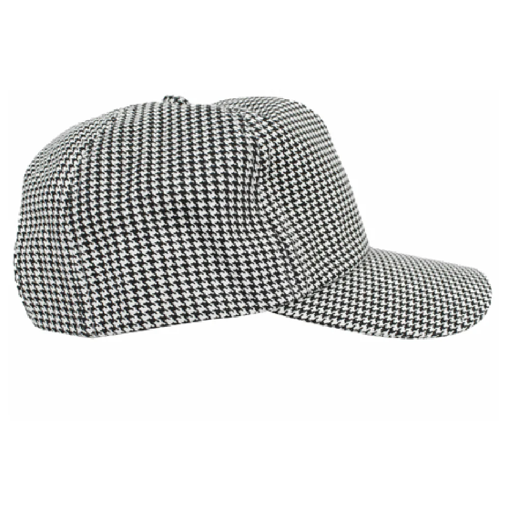 John Ritzenthaler Company CLHTBBC-1 Chef's Hat Cotton Black and White Houndstooth