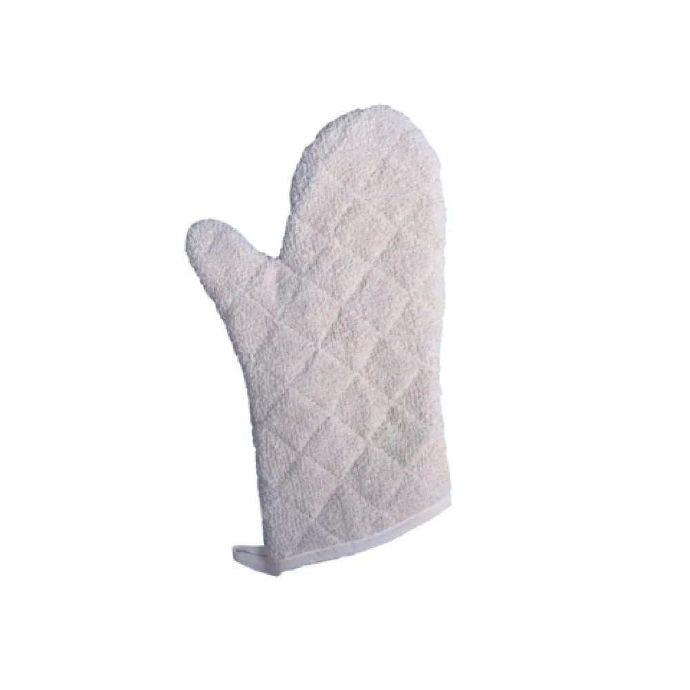 CAC China OMS3-13T 13 Inch Oven Mitt Heat Resistant 600°F Terry Cloth Silicone