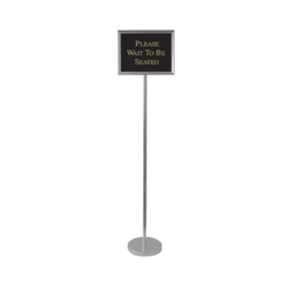 Aarco TI-1CH 15 Inch Director Sign Stand Freestanding Aluminum Silver Finish