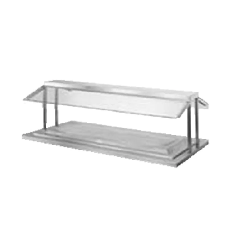 Randell RAN DBS30 30 Inch Dual Sided Buffet Shield Acrylic Insert Stainless Steel Top