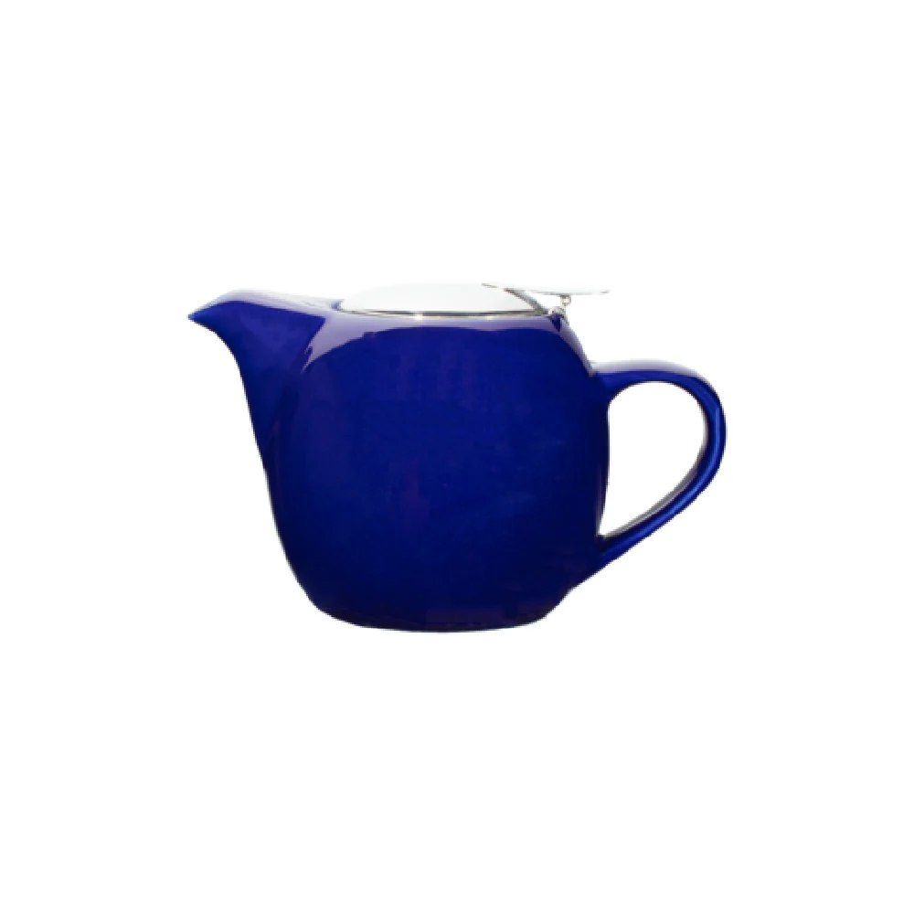 Vertex China VRE-TPC-CB 16 Oz Tea Pot With Handle Cobalt Blue Ceramic