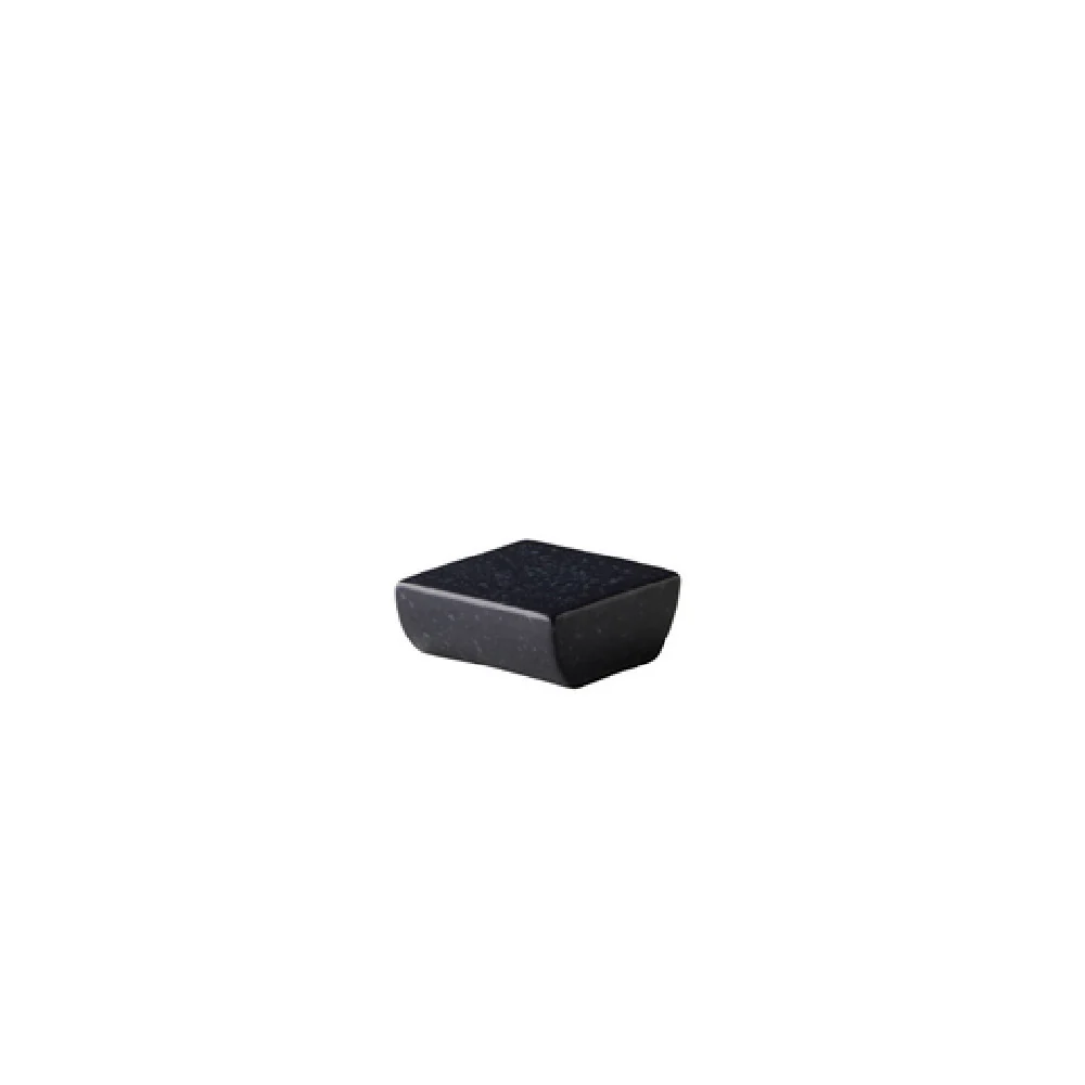 BauscherHepp QU35040 2.8 Inch Black ShApes Plate Small China Studio Raw