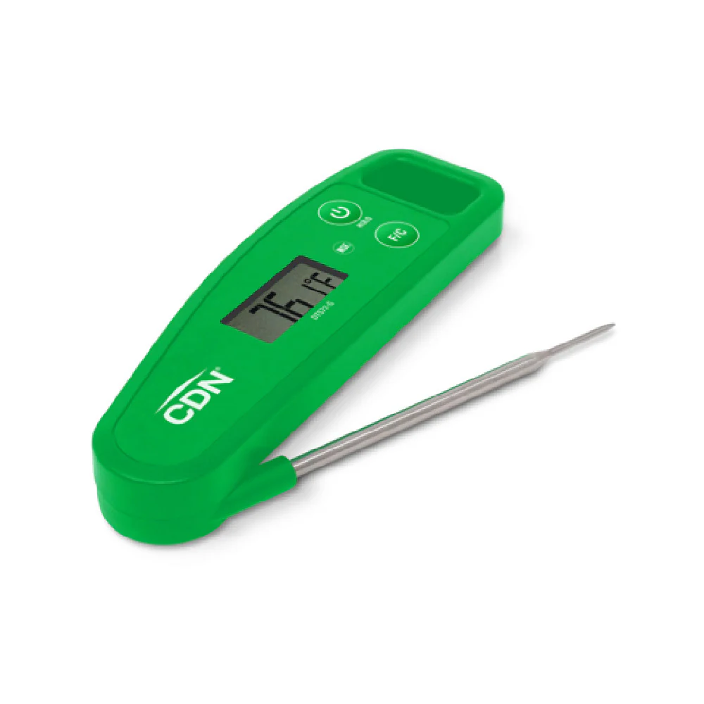 CDN DT572-G Digital Folding Thermometer -58 to 572°F Waterproof Food Safe Green
