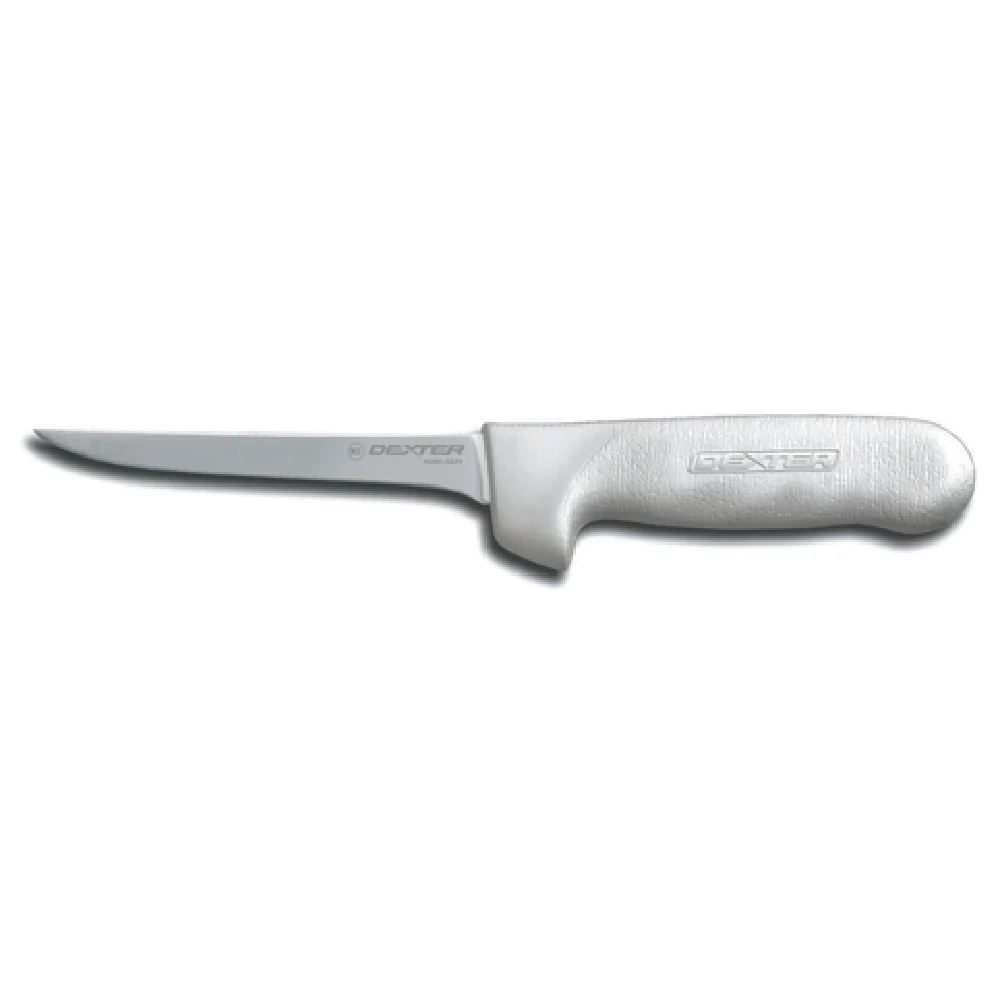 Dexter Russell 1503 5 Inch Narrow Sani-Safe Boning Knife High Carbon Steel White Handle