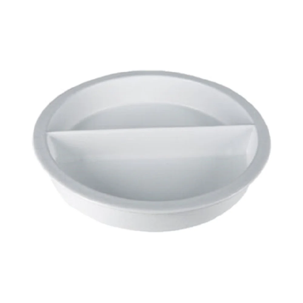 GET Enterprises IR121BR 15-1/4 Inch Diameter Food Pan with Divider Aluminum Red