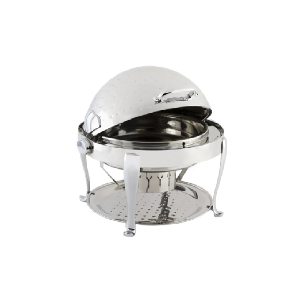 Bon Chef 19000CHH 2 Gallon Round Chafer with Dripless Water Pan Stainless Steel Finish Bon Chef 19000CHH 2 Gallon Round Chafer with Dripless Water Pan Stainless Steel Finish