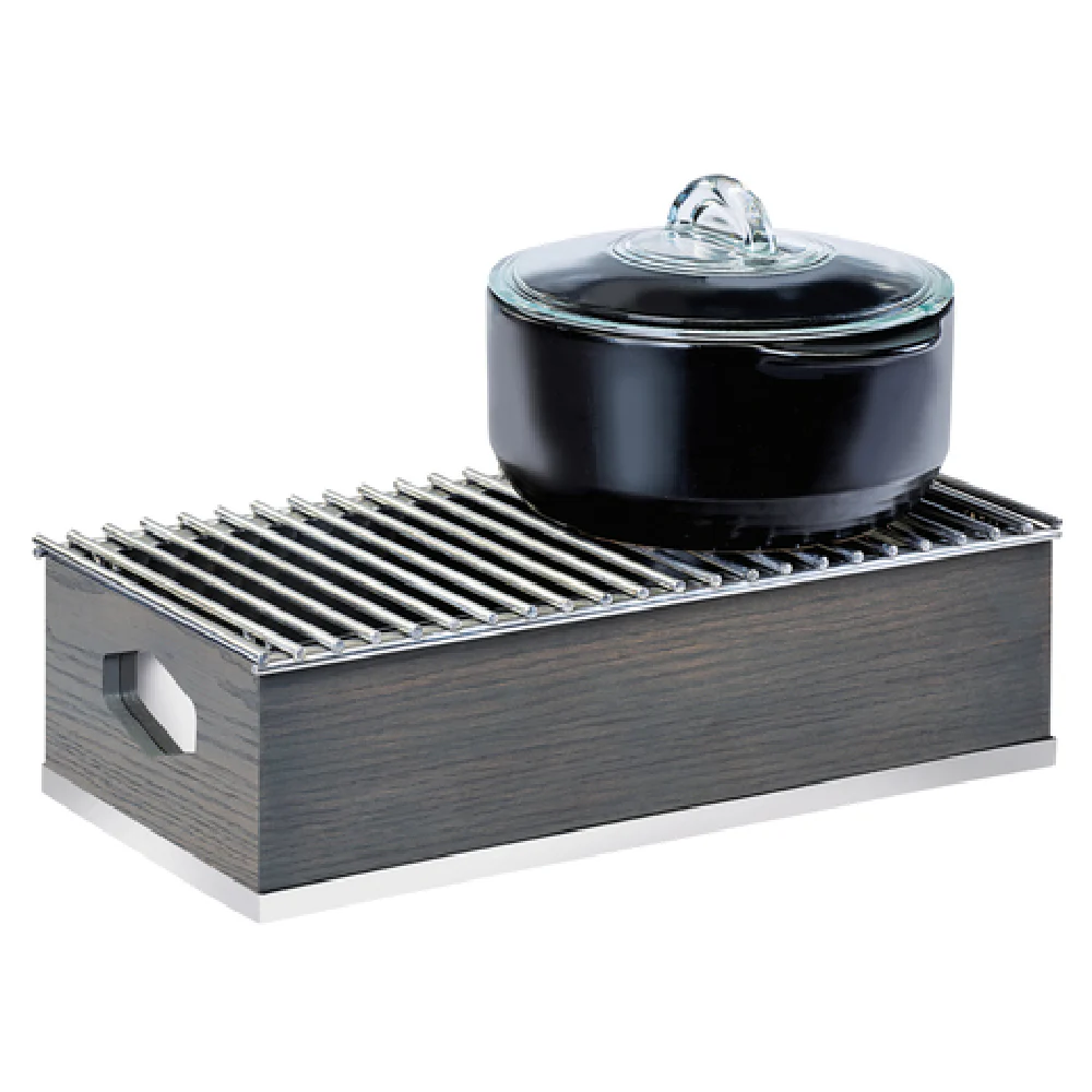 Cal Mil 3813-83 19-1/2 Inch Ashwood Chafer Alternative with Wire Grill Gray Wash