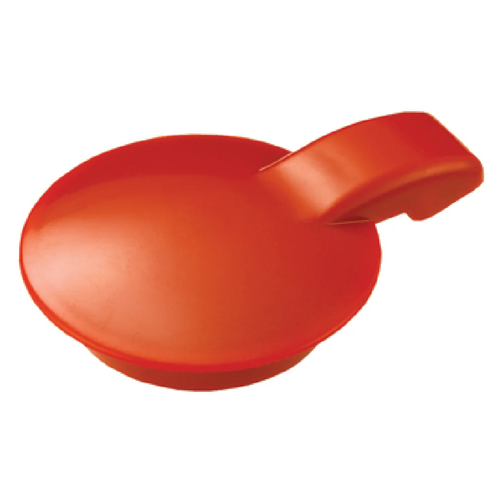 Service Ideas TSL1OR 2.75 Inch Orange Flip-Top Server Lid with Decaf Imprint