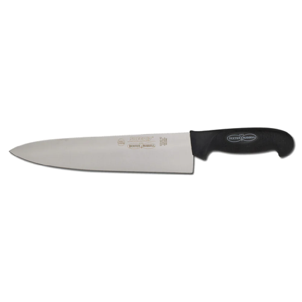 JB Prince M805 10B 10 Inch High Carbon Stainless Steel Chef's Knife Rubber Handle Black