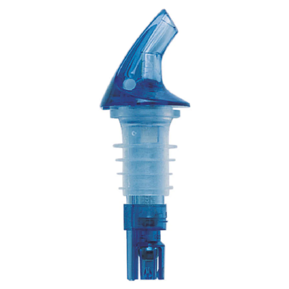 Spill-Stop 385-19 1-3/4 Oz. Posi-Por Liquor Pourer Neon Blue With No Collar