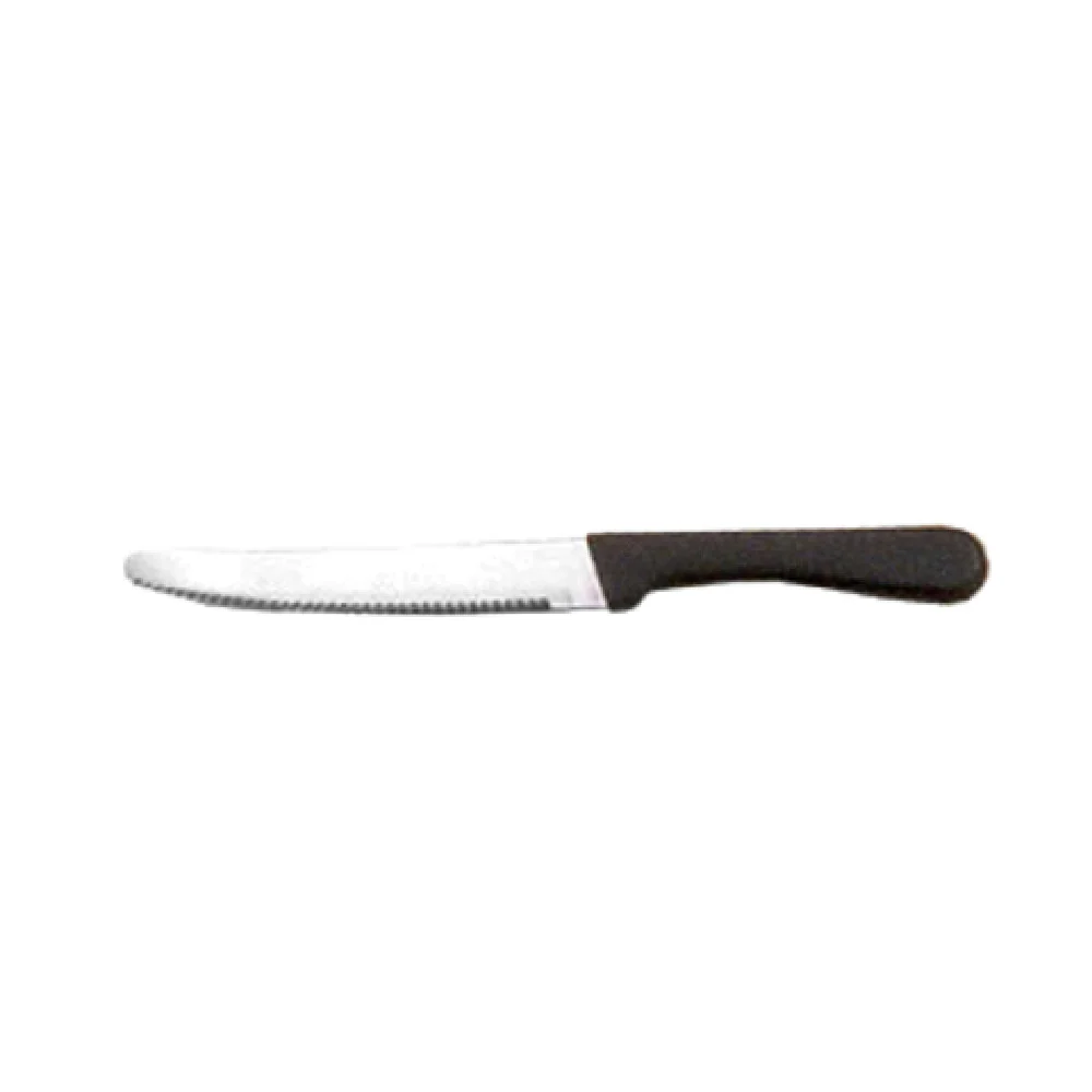 American Metalcraft KNF2 5 Inch Blade 9 Inch Overall Steak Knife Black Handle Stainless Steel