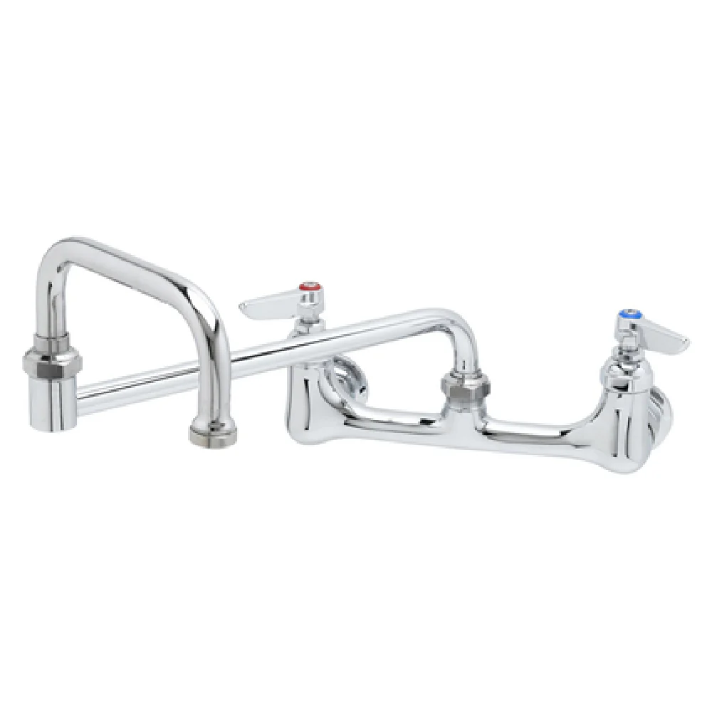 T&S Brass B-0267 12 Inch Sink Mixing Faucet Double Joint Nozzle with Lever Handles T&S Brass B-0267 12 Inch Sink Mixing Faucet Double Joint Nozzle with Lever Handles