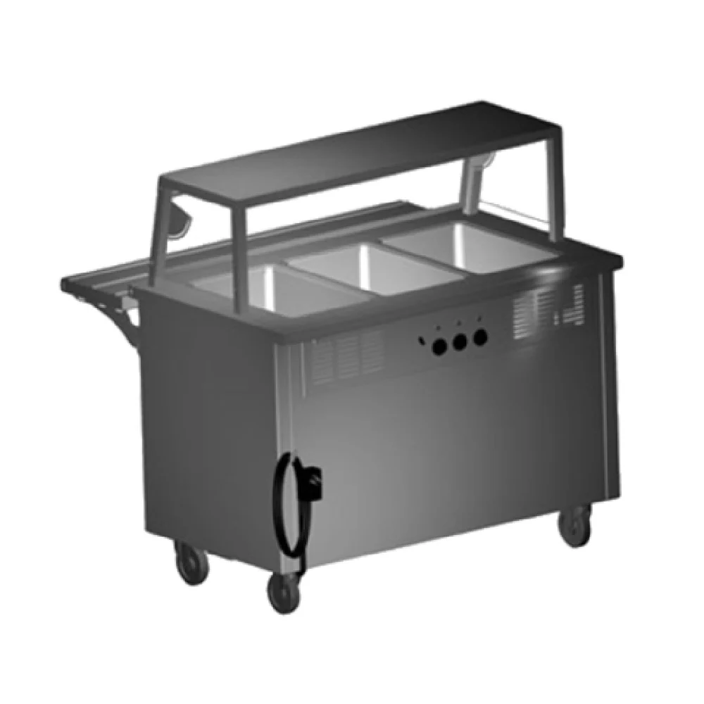 Delfield SH-3-NU 50 Inch Electric Hot Food Serving Counter with 3-pans Stainless Steel Delfield SH-3-NU 50 Inch Electric Hot Food Serving Counter with 3-pans Stainless Steel