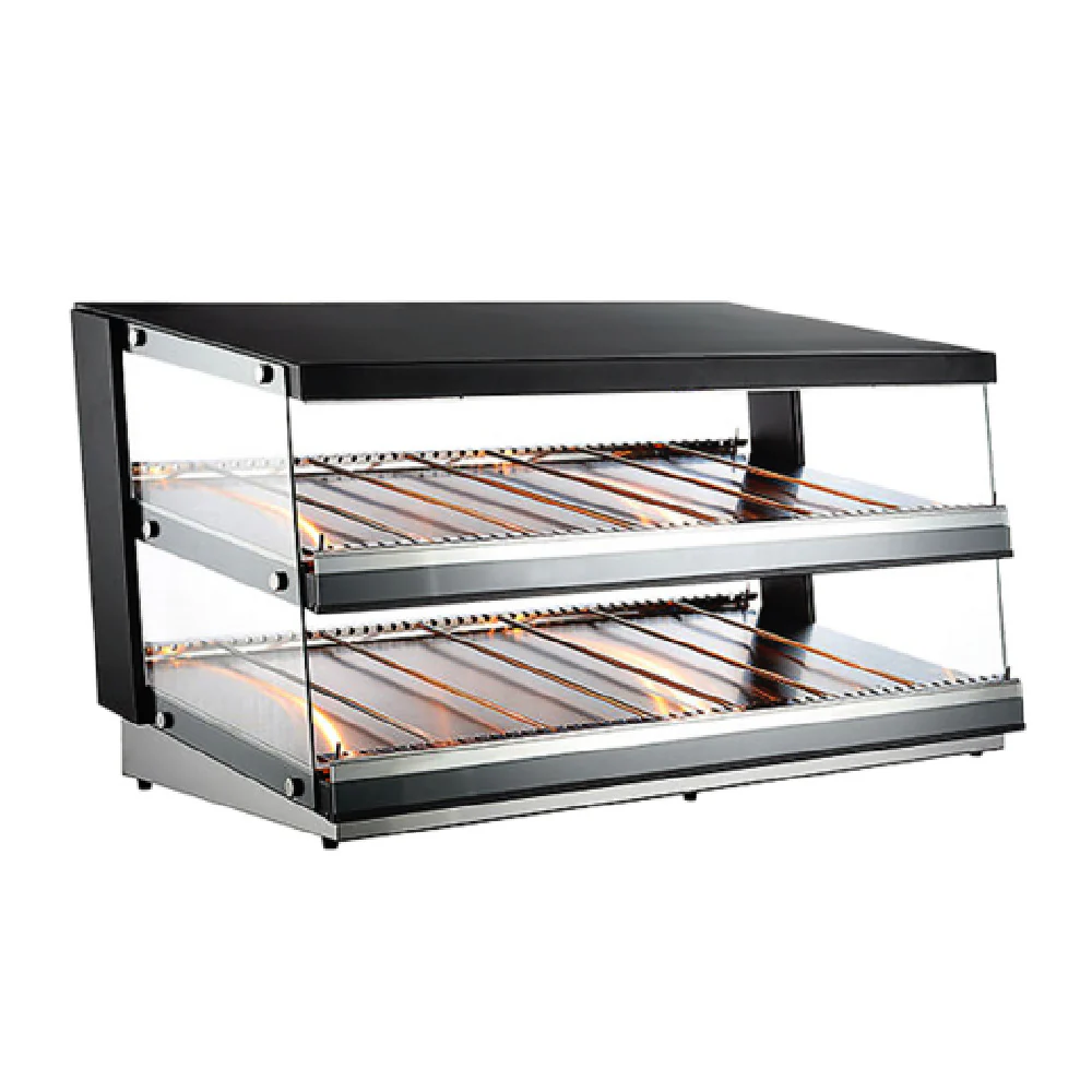Omcan 47513 49 Inch Heated Pass-Through Station with Two Shelves Stainless Steel Omcan 47513 49 Inch Heated Pass-Through Station with Two Shelves Stainless Steel