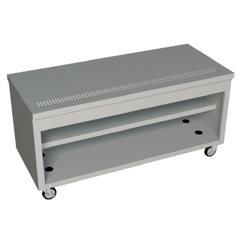 Duke TUS-74PG_217102 74 Inch Mobile Urn Stand Unit with Stainless Steel Top