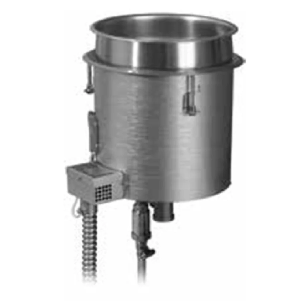 Hatco HWBI-7QTDA 10 Inch Round Hot Food Well Unit with Drain and Auto Fill Stainless Steel Hatco HWBI-7QTDA 10 Inch Round Hot Food Well Unit with Drain and Auto Fill Stainless Steel
