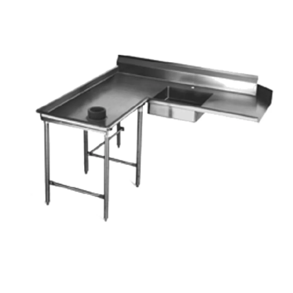 Eagle SDTCIL-120-16/4 120 Inch Island Design Soiled Dishtable Stainless Steel with Pre-Rinse Sink