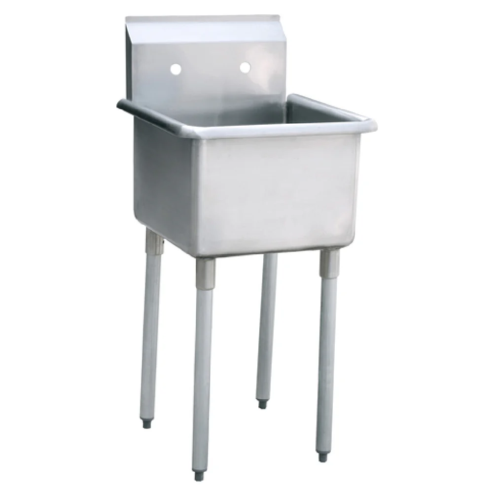 Atosa MRS-1-MOP 21 Inch MixRite Mop Sink Stainless Steel Creased Drain Boards Atosa MRS-1-MOP 21 Inch MixRite Mop Sink Stainless Steel Creased Drain Boards