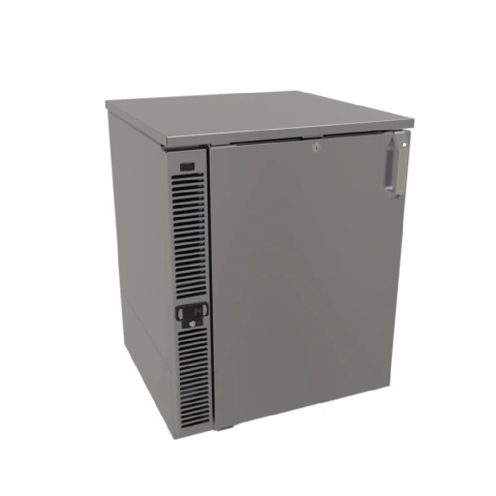 Glastender F1SL24 24 Inch Froster Side Serviced Stainless Steel with Adjustable Shelves