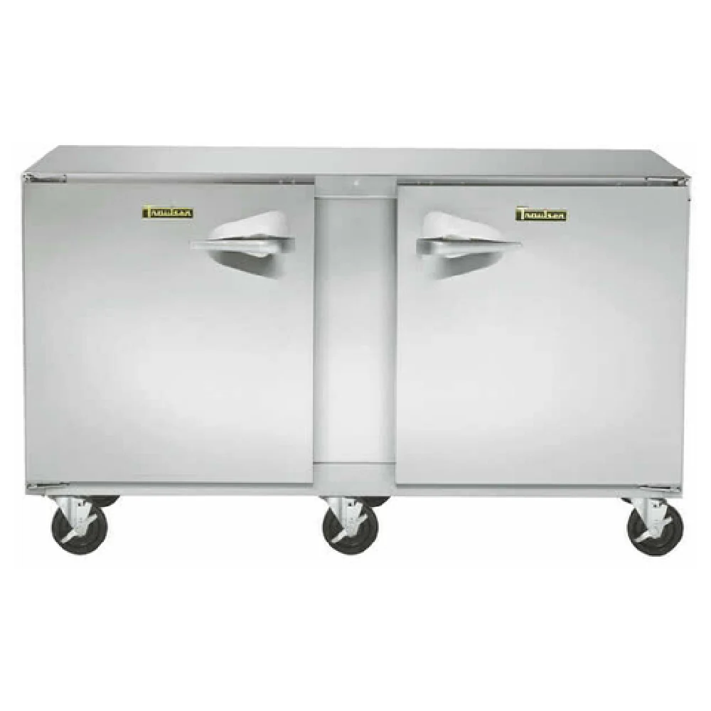 Traulsen UHT60LR-0300-SB 60 Inch Two Section Undercounter Refrigerator Stainless Steel