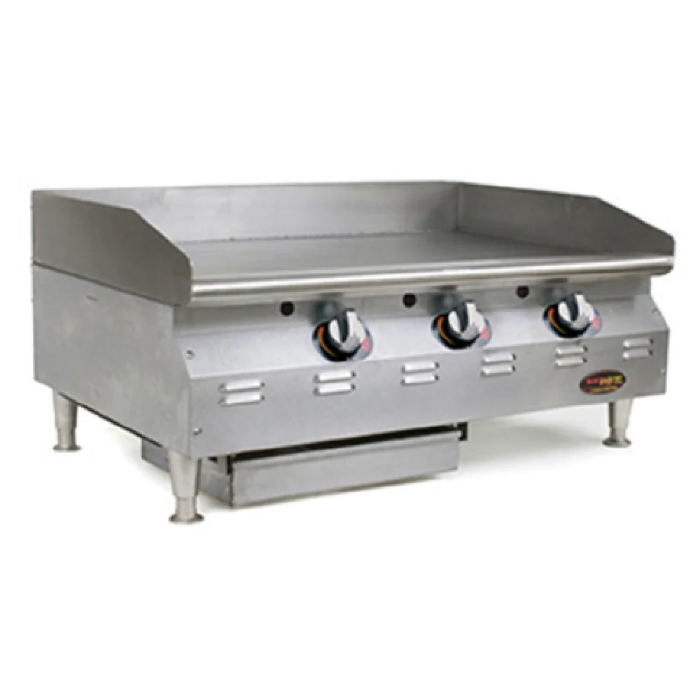 Eagle CLEGD-48-240-X 48 Inch Electric Griddle Countertop with Splash Guard