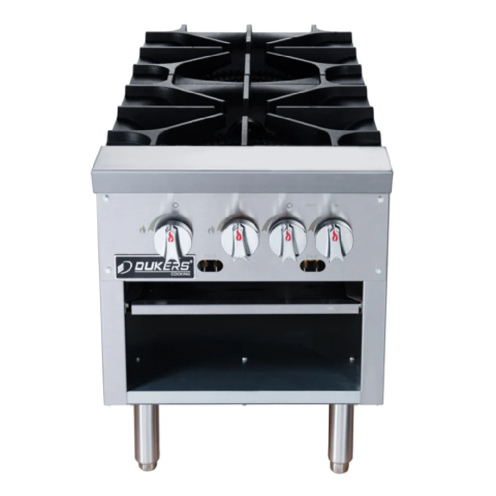 Dukers Appliance Co. USA Ltd. DCSPA2 18 Inch Gas Stock Pot Range 160000 BTU