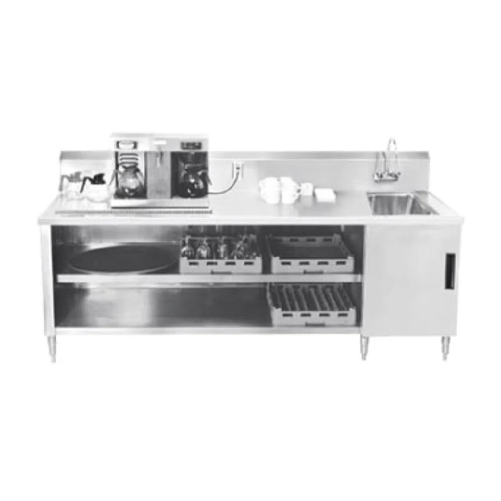 Advance Tabco BEV-30-120R 120 Inch Beverage Table with 14 x 16 Inch Sink and Faucet