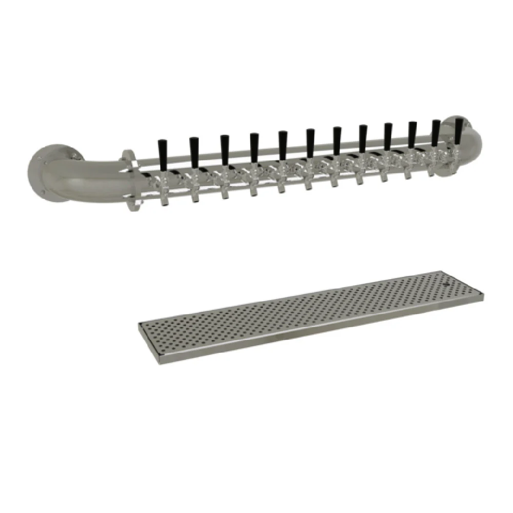 Glastender PW-12-MF 55 Inch Wall Mount Air Cooled Draft Beer Tower Stainless Steel Glastender PW-12-MF 55 Inch Wall Mount Air Cooled Draft Beer Tower Stainless Steel