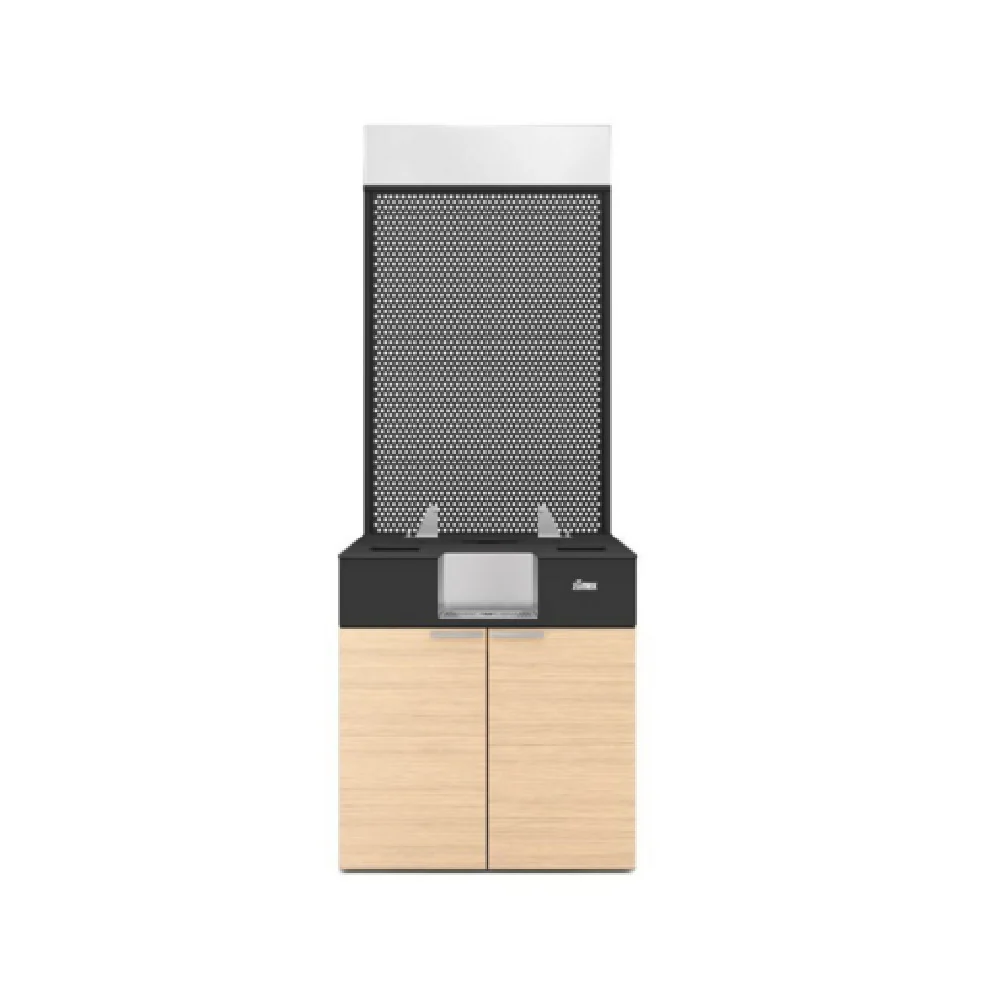 Zumex 11818 POD J CORNER WIDE S UP/S PLUS OAK 15 Inch Base Assembly with Oak Bumpers