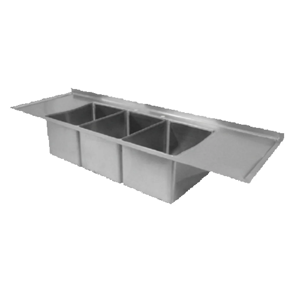 GSW USA SH12123DDN 60 Inch Drop-In Sink Marine Edge 18-Gauge Stainless Steel