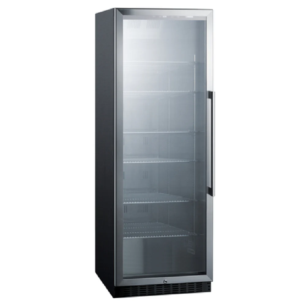 Summit SCR1401LH 24 Inch 12.6 cu Frost-free Beverage Center Black