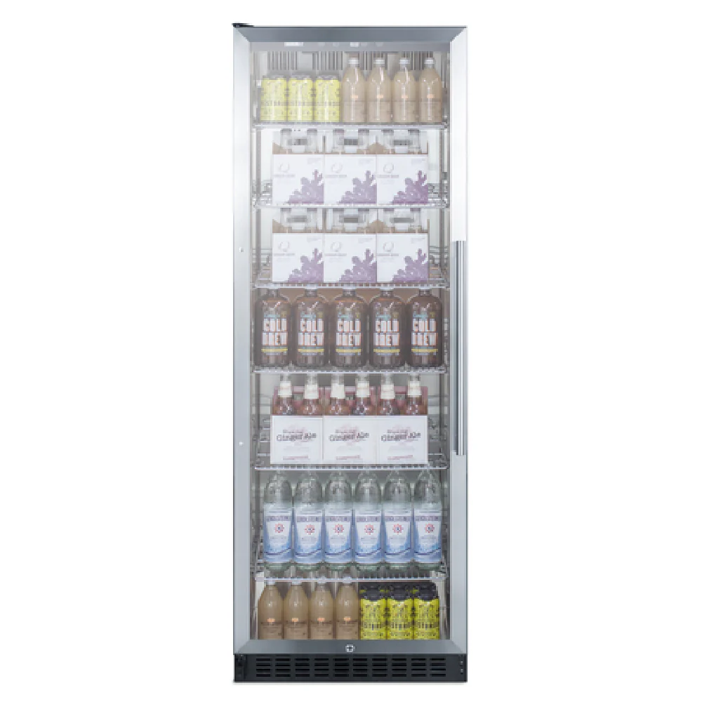 Summit SCR1401LH 24 Inch 12.6 cu Frost-free Beverage Center Black Summit SCR1401LH 24 Inch 12.6 cu Frost-free Beverage Center Black