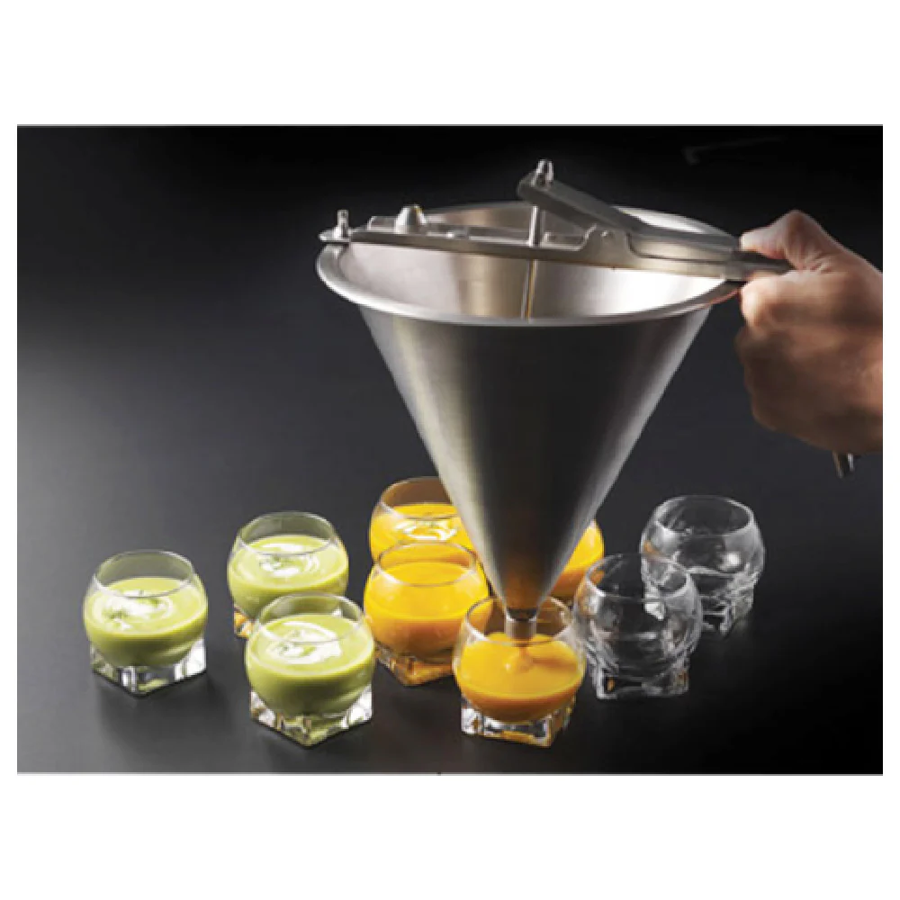 Matfer 258825 2 Quart Confectionery Funnel with 1/3 Inch Opening Nozzle Stainless Steel Matfer 258825 2 Quart Confectionery Funnel with 1/3 Inch Opening Nozzle Stainless Steel