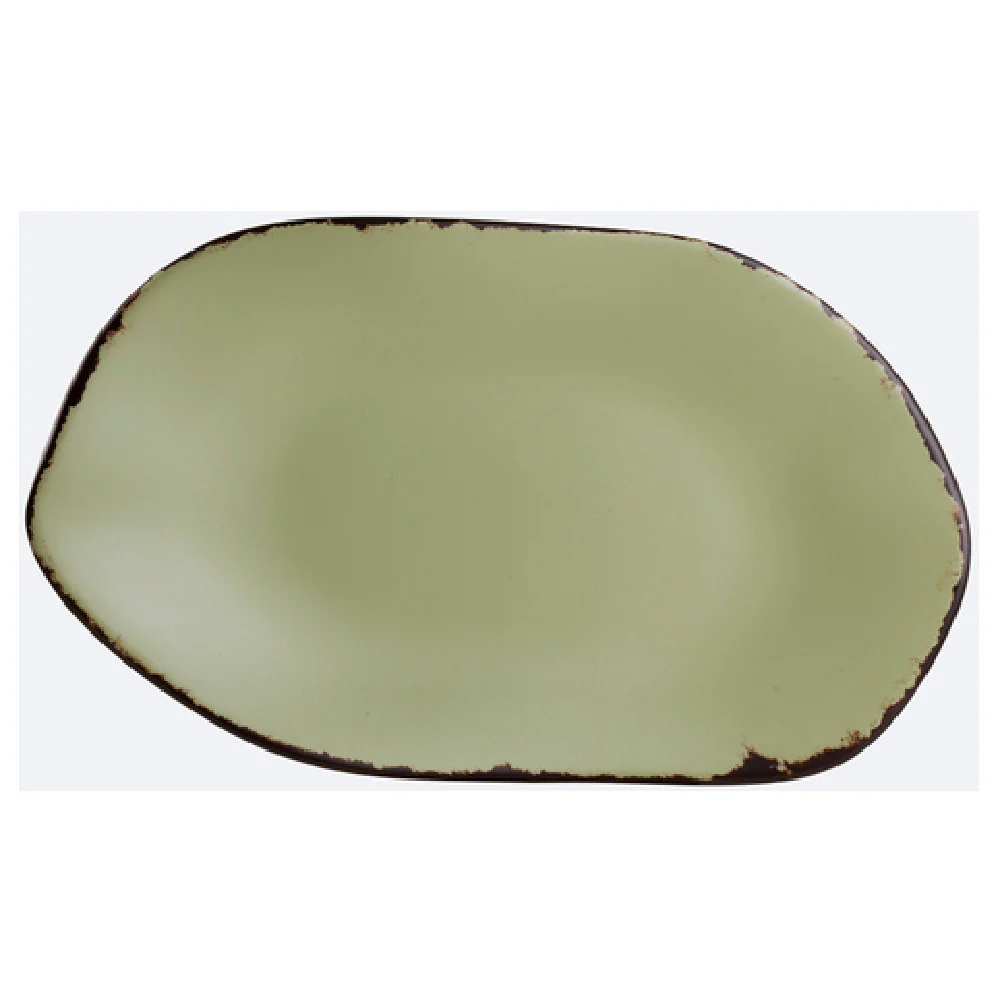 Steelite 7216DD020 12 Inch Oval Platter Rustic Melamine Platter