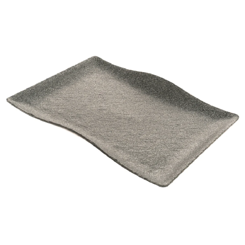 GET Enterprises RFS204 24-1/2 Inch Rectangular Platter Dishwasher Safe BPA Free Gray Melamine GET Enterprises RFS204 24-1/2 Inch Rectangular Platter Dishwasher Safe BPA Free Gray Melamine