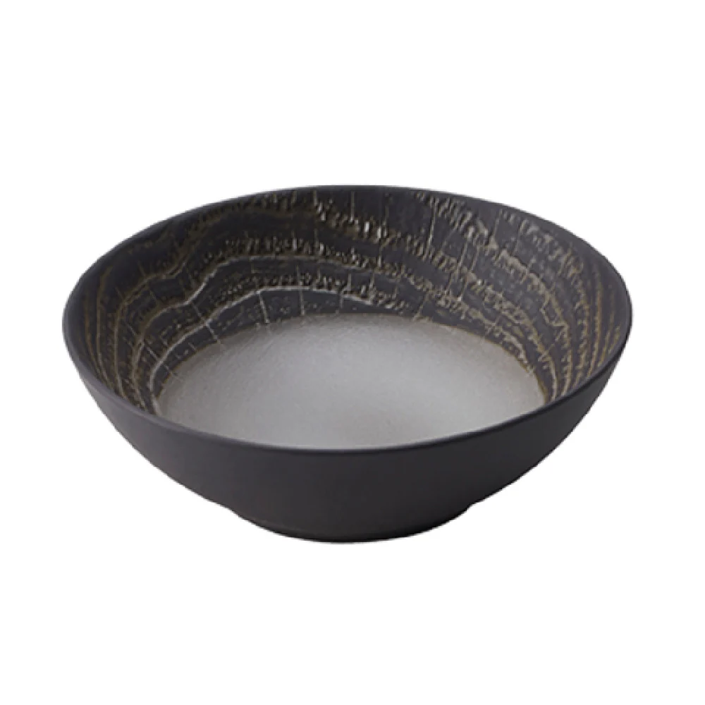 Revol 648299 28-1/4 Oz Round Coupe Plate Porcelain with Pepper Glaze