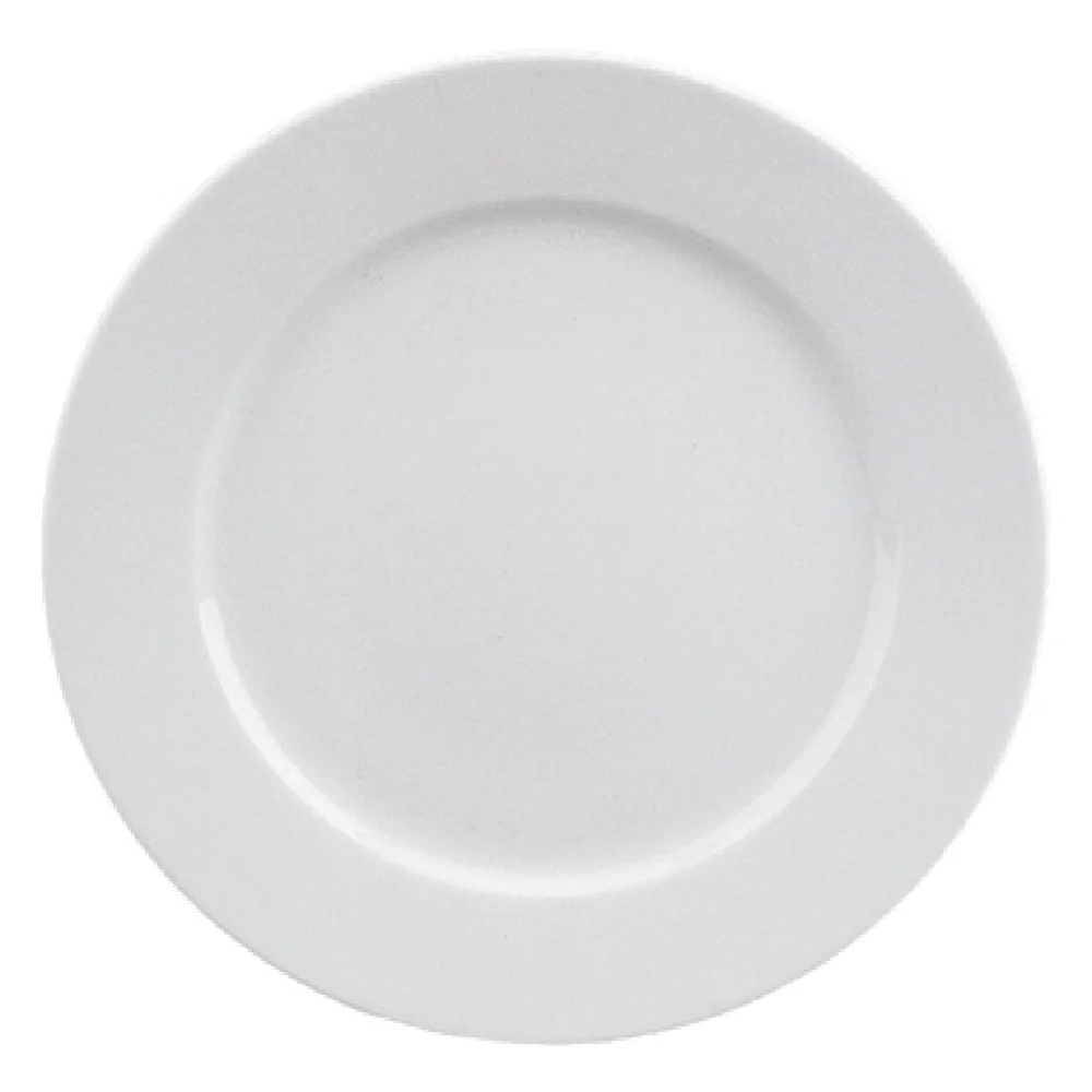 Libbey 9130025 9-7/8 Inch Dia Round Plate with Fine Dining Pattern Porcelain Libbey 9130025 9-7/8 Inch Dia Round Plate with Fine Dining Pattern Porcelain
